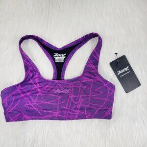New Zoot Sports Bra Women's Triathalon Swim Training Small S Purple Haze NWT